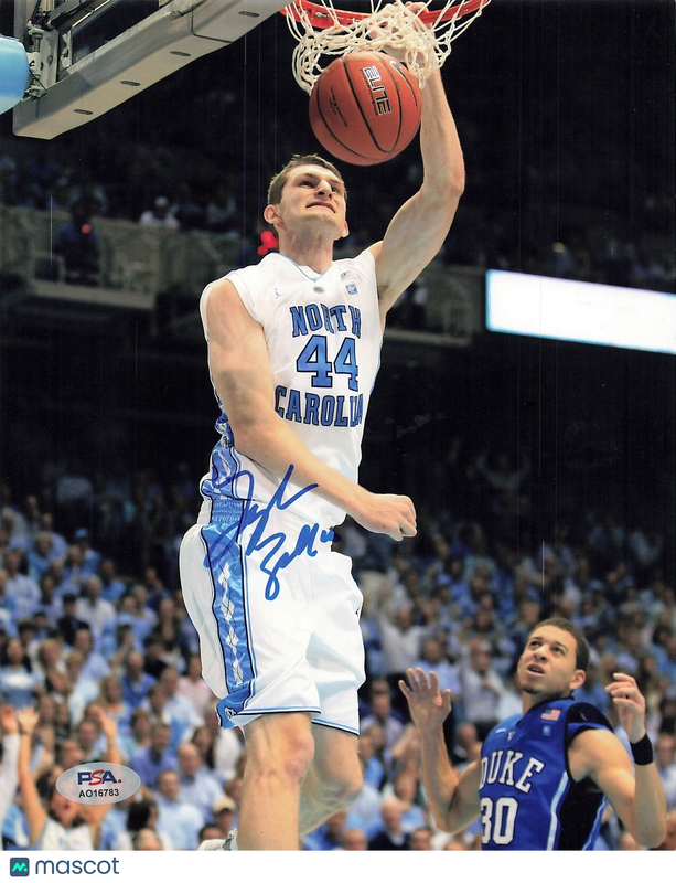 Tyler Zeller signed 8x10 photo PSA/DNA NC Tar Heels Autographed