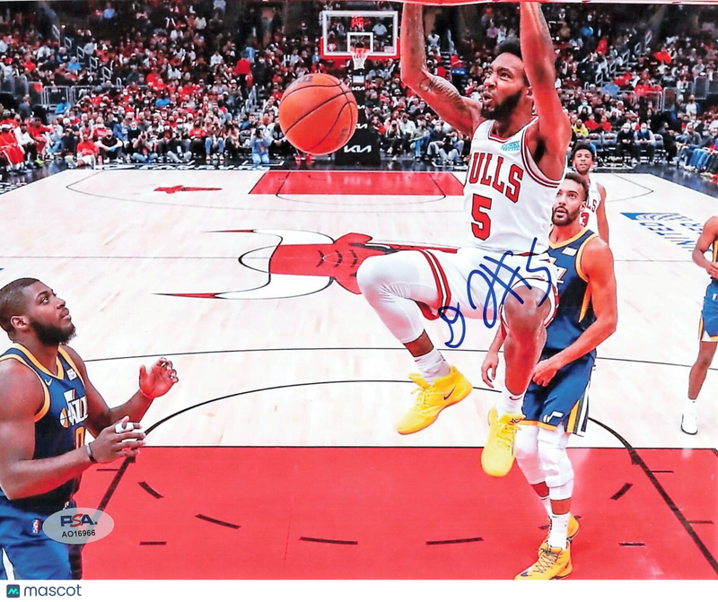 Derrick Jones Jr. signed 8x10 photo PSA/DNA Chicago Bulls Autographed