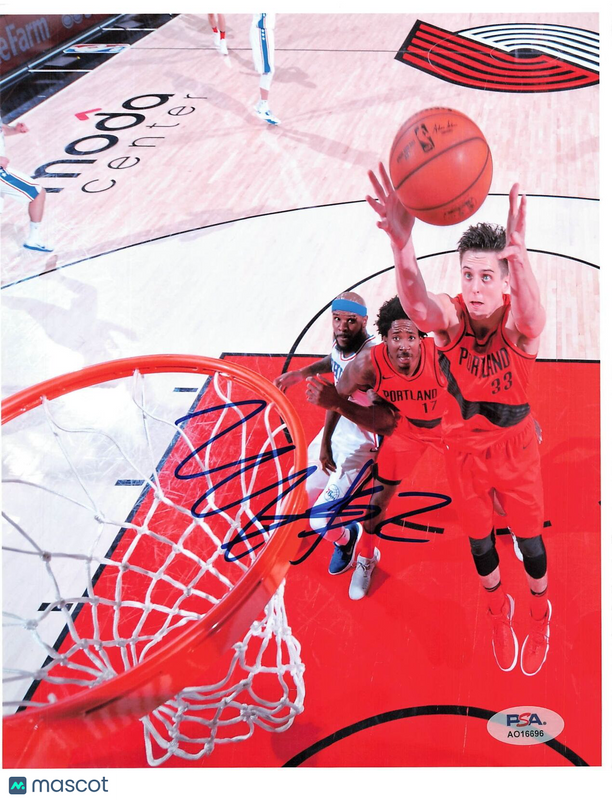 Zach Collins signed 8x10 photo PSA/DNA Portland Gonzaga autographed Trail Blazer