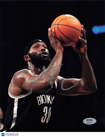 REGGIE EVANS signed 8x10 photo PSA/DNA Brooklyn Nets Autographed
