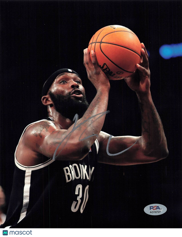 REGGIE EVANS signed 8x10 photo PSA/DNA Brooklyn Nets Autographed