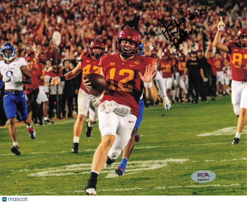 Hunter Dekkers signed 8x10 photo PSA/DNA Autographed Iowa State Football