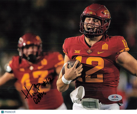 Hunter Dekkers signed 8x10 photo PSA/DNA Autographed Iowa State Football