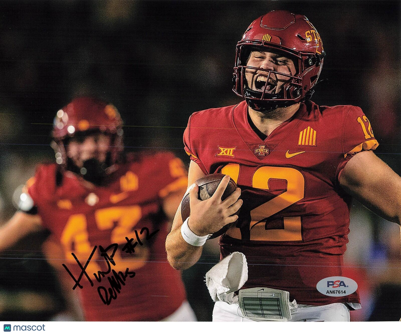 Hunter Dekkers signed 8x10 photo PSA/DNA Autographed Iowa State Football