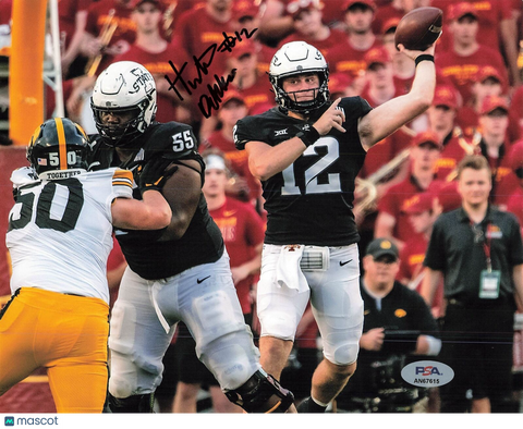 Hunter Dekkers signed 8x10 photo PSA/DNA Autographed Iowa State Football
