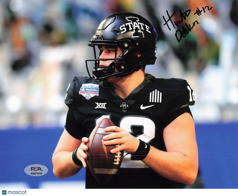 Hunter Dekkers signed 8x10 photo PSA/DNA Autographed Iowa State Football
