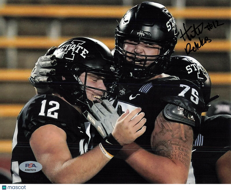 Hunter Dekkers signed 8x10 photo PSA/DNA Autographed Iowa State Football