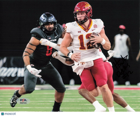 Hunter Dekkers signed 8x10 photo PSA/DNA Autographed Iowa State Football