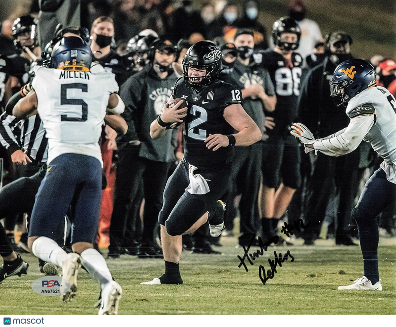 Hunter Dekkers signed 8x10 photo PSA/DNA Autographed Iowa State Football
