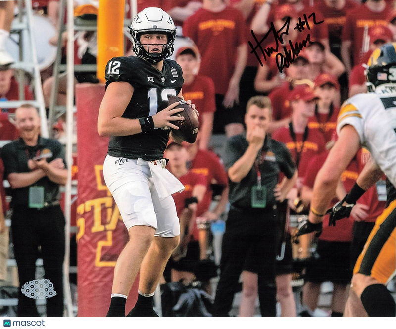 Hunter Dekkers signed 8x10 photo PSA/DNA Autographed Iowa State Football