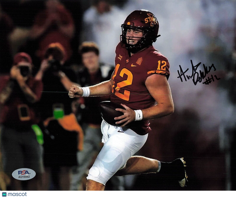 Hunter Dekkers signed 8x10 photo PSA/DNA Autographed Iowa State Football