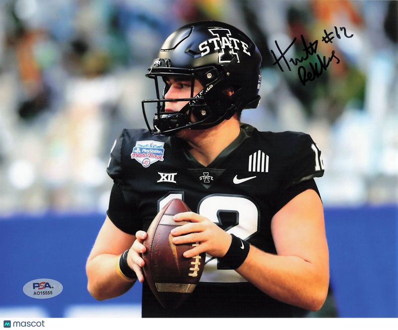 Hunter Dekkers signed 8x10 photo PSA/DNA Autographed Iowa State Football