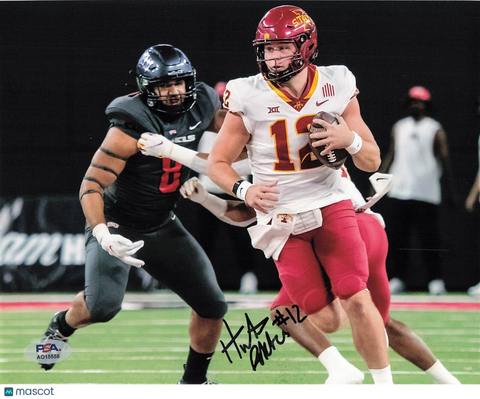 Hunter Dekkers signed 8x10 photo PSA/DNA Autographed Iowa State Football