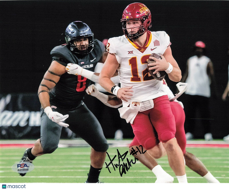 Hunter Dekkers signed 8x10 photo PSA/DNA Autographed Iowa State Football