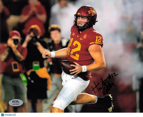 Hunter Dekkers signed 8x10 photo PSA/DNA Autographed Iowa State Football