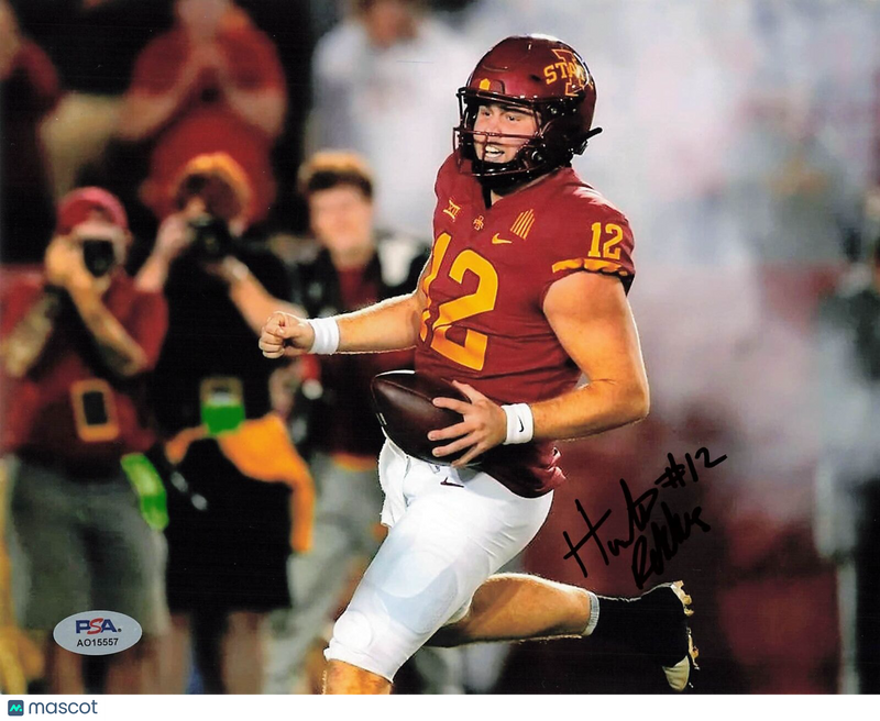 Hunter Dekkers signed 8x10 photo PSA/DNA Autographed Iowa State Football