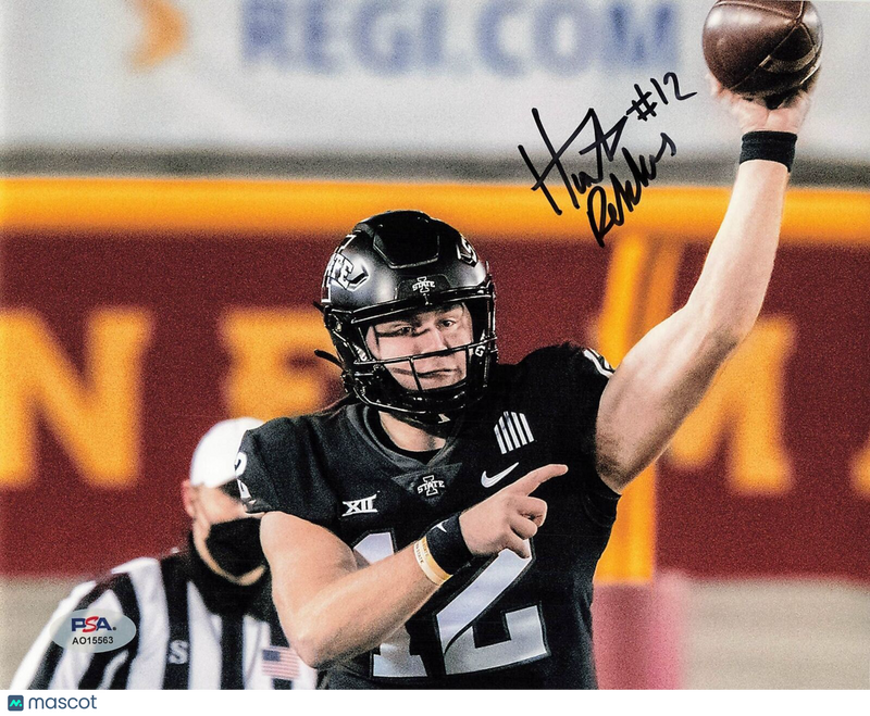 Hunter Dekkers signed 8x10 photo PSA/DNA Autographed Iowa State Football