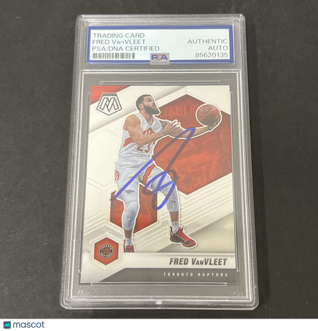 2020-21 Panini Mosaic #57 Fred VanVleet signed card PSA