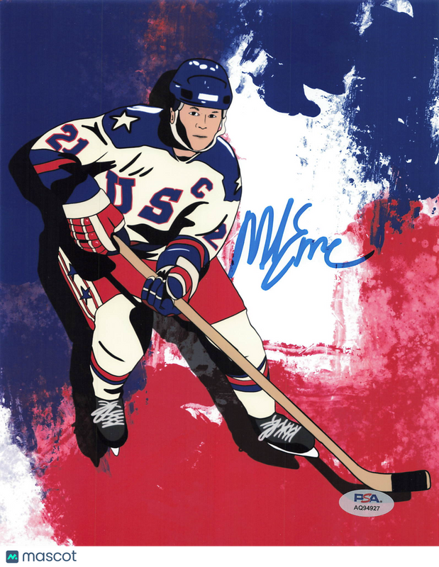 Mike Eruzione signed 8x10 Photo Hockey PSA Autographed