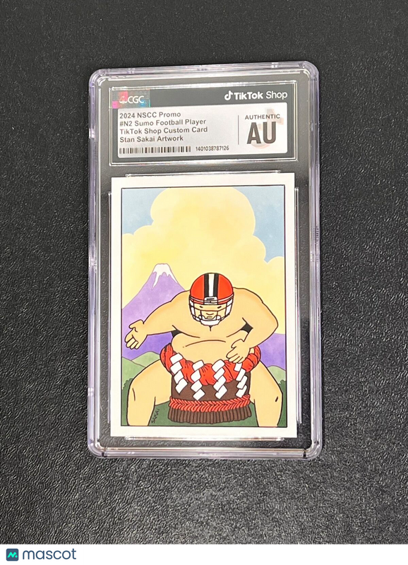 2024 NSCC Sumo Football Player Stan Sakai Artwork #N2 Authentic Slabbed Card