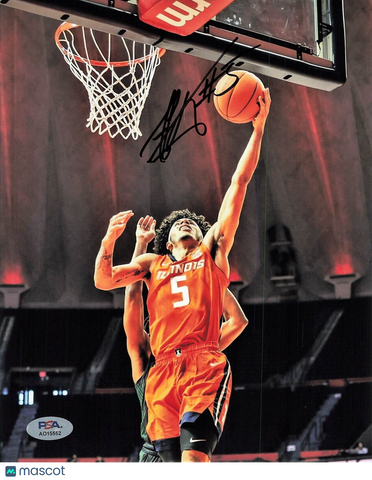 Andre Curbelo signed 8x10 photo PSA/DNA Autographed Illinois Basketball