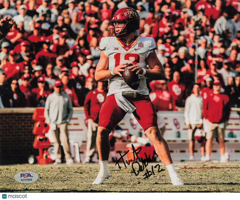 Hunter Dekkers signed 8x10 photo PSA/DNA Autographed Iowa State Football