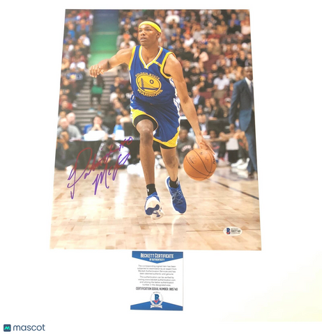 Patrick McCaw signed 11x14 photo BAS Beckett Golden State Warriors Autographed