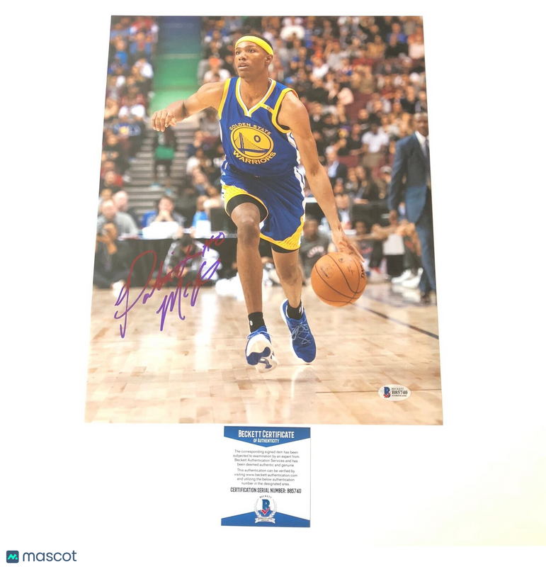 Patrick McCaw signed 11x14 photo BAS Beckett Golden State Warriors Autographed