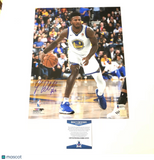 Jordan Bell signed 11x14 photo BAS Beckett Golden State Warriors Autographed