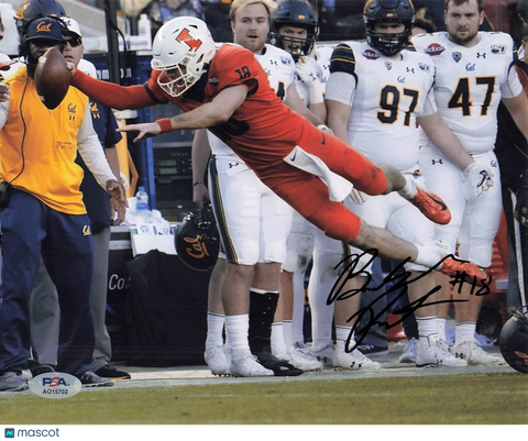 BRANDON PETERS signed 8x10 photo PSA/DNA Illinois Fighting Illini Autographed