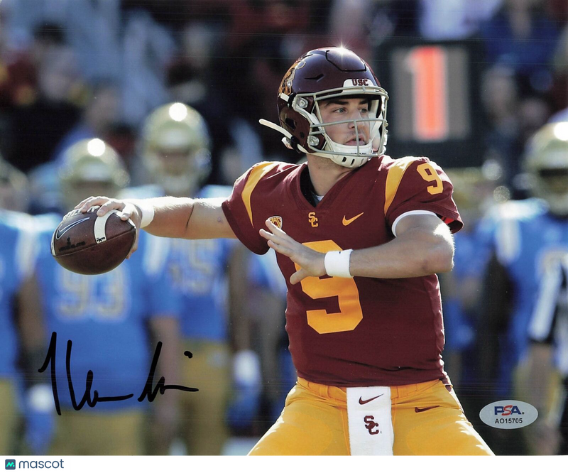 Kedon Slovis signed 8x10 photo PSA/DNA USC Trojans Autographed