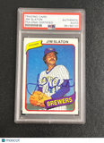 1980 Topps #24 Jim Slaton Signed Card PSA/DNA Slabbed Auto Brewers