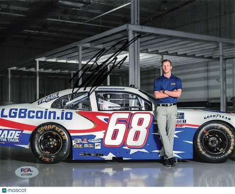 Brandon Brown signed 8x10 photo PSA/DNA Autographed Motorsports Driver