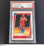 2021-22 Panini Donruss Rated Rookie #238 Usman Garuba Signed Card AUTO PSA Slabb