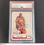 2004-05 Topps #146 Tony Delk Signed Card AUTO PSA/DNA Slabbed Hawks