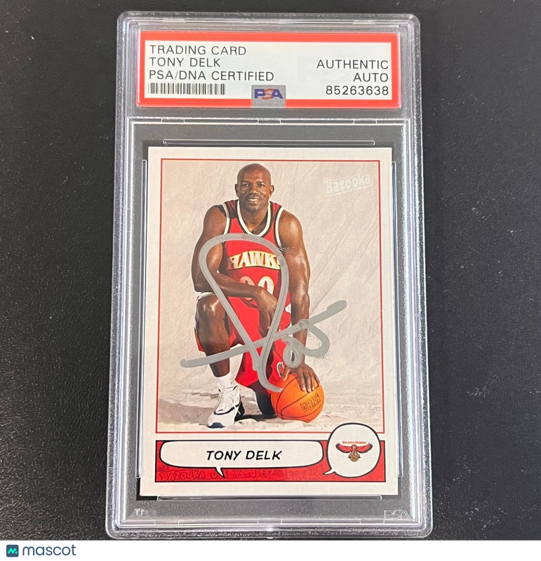 2004-05 Topps #146 Tony Delk Signed Card AUTO PSA/DNA Slabbed Hawks