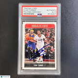 2017-18 NBA Hoops #231 Evan Turner Signed Card AUTO PSA Slabbed Trailblazers