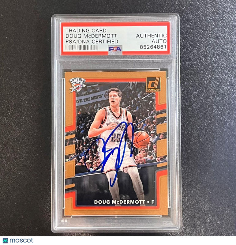 2017-18 Donruss #105 Doug McDermott Signed Card AUTO PSA Slabbed Thunder