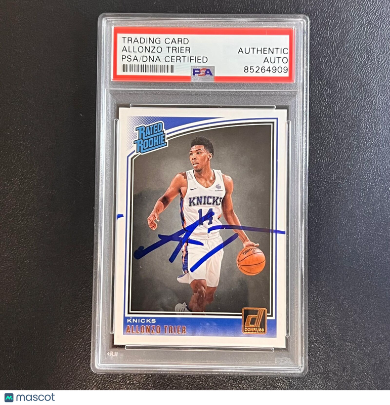 2018-19 Donruss Rated Rookie #175 Allonzo Trier Signed Card AUTO PSA/DNA Slabbed