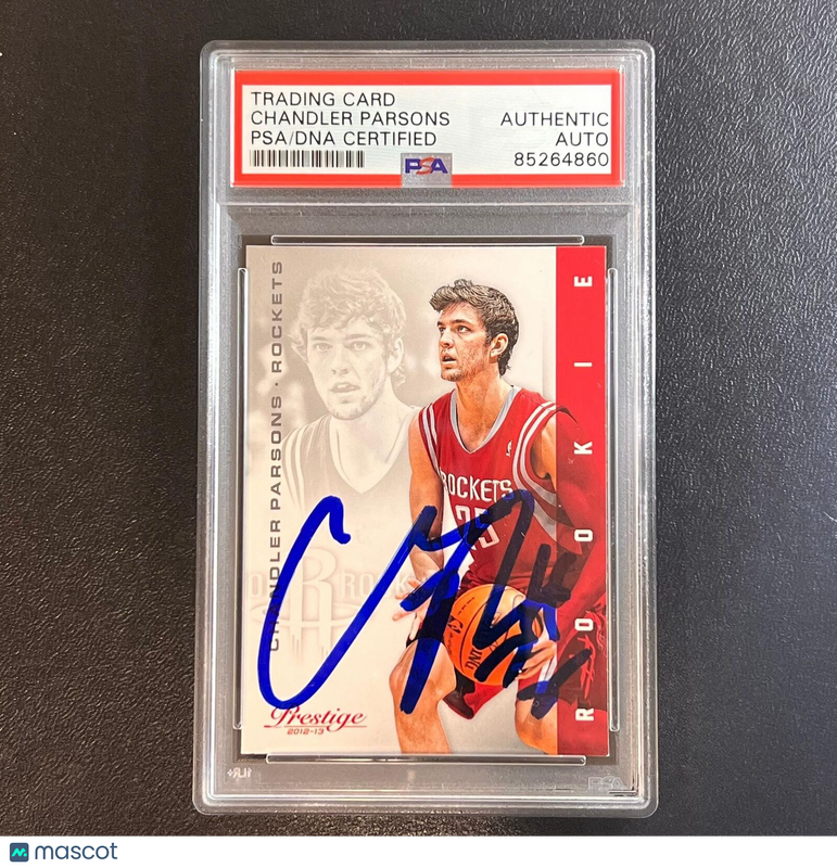 2012-13 Panini Prestige #160 Chandler Parsons Signed Card AUTO PSA Slabbed Rocke