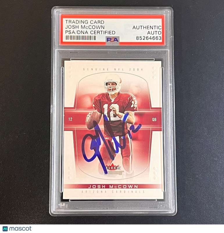 2004-05 Fleer Skybox Genuine NFL #72 Josh McCown Signed Card PSA Slabbed AUTO Ca