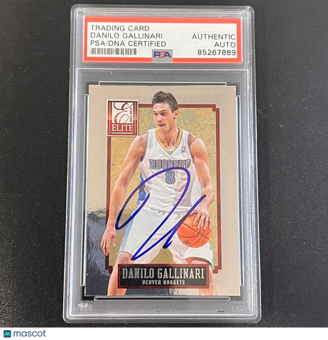 2013-2014 Panini Elite #164 Danilo Gallinari Signed AUTO PSA Slabbed Nuggets