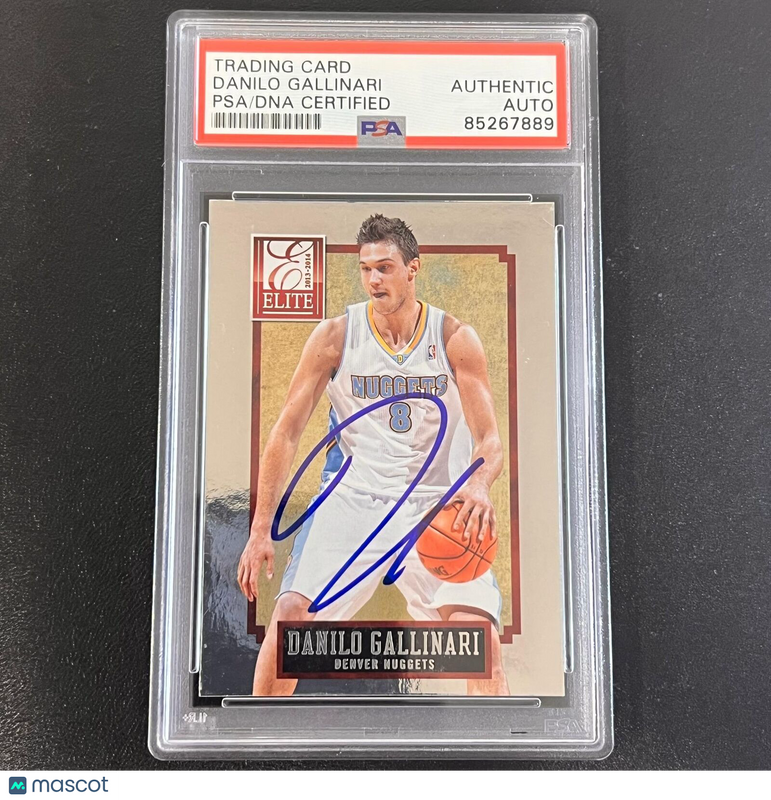 2013-2014 Panini Elite #164 Danilo Gallinari Signed AUTO PSA Slabbed Nuggets