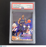 2000-01 Fleer Ultra #82 Laron Profit Signed Card PSA Slabbed Wizards