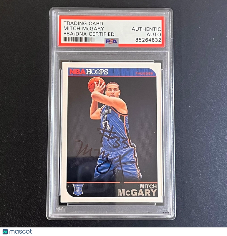 2014-15 Panini NBA Hoops #278 Mitch Mcgary Signed Card AUTO PSA Slabbed Thunder
