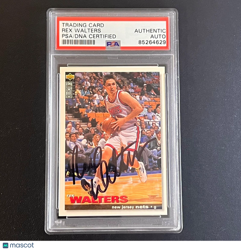 1995-96 Upper Deck Collector's Choice #99 Rex Walters Signed Card AUTO PSA/DNA S