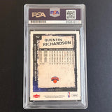 2008-09 NBA Fleer #92 Quentin Richardson Signed Card AUTO PSA Slabbed Knicks