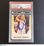 2012-13 Panini NBA Hoops #139 Nikola Pekovic Signed Card AUTO PSA Slabbed Timber