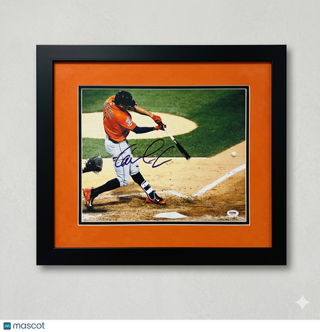 Carlos Correa Houston Astros Signed 11x14 Custom Framed Photo PSA Auth