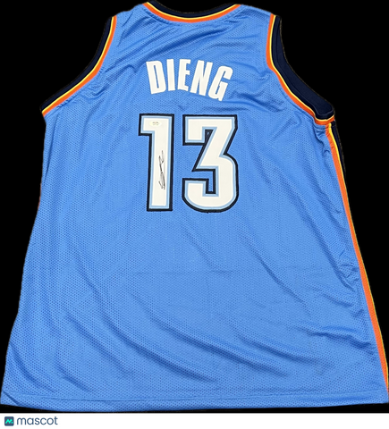 Ousmane Dieng Signed Jersey PSA Oklahoma City Thunder Autographed